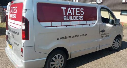 Monarch Signs Vehicle Graphics - Tates Builders