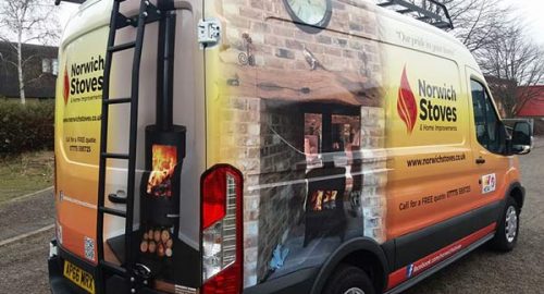 Norwich Stoves van full wrap