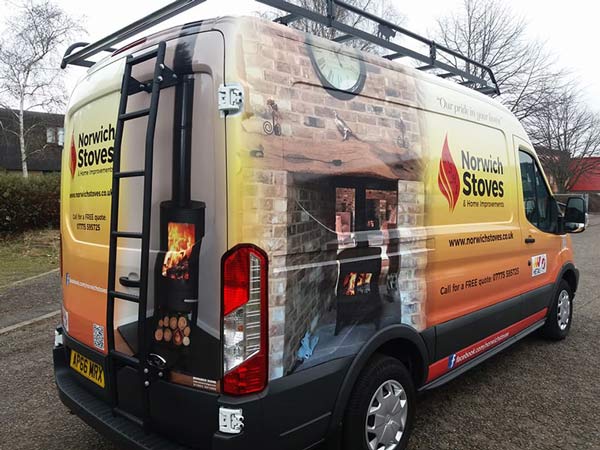 Norwich Stoves van full wrap