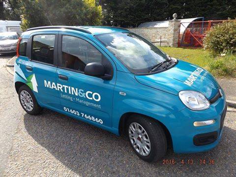 Advertising Printed wrap for Martin & Co