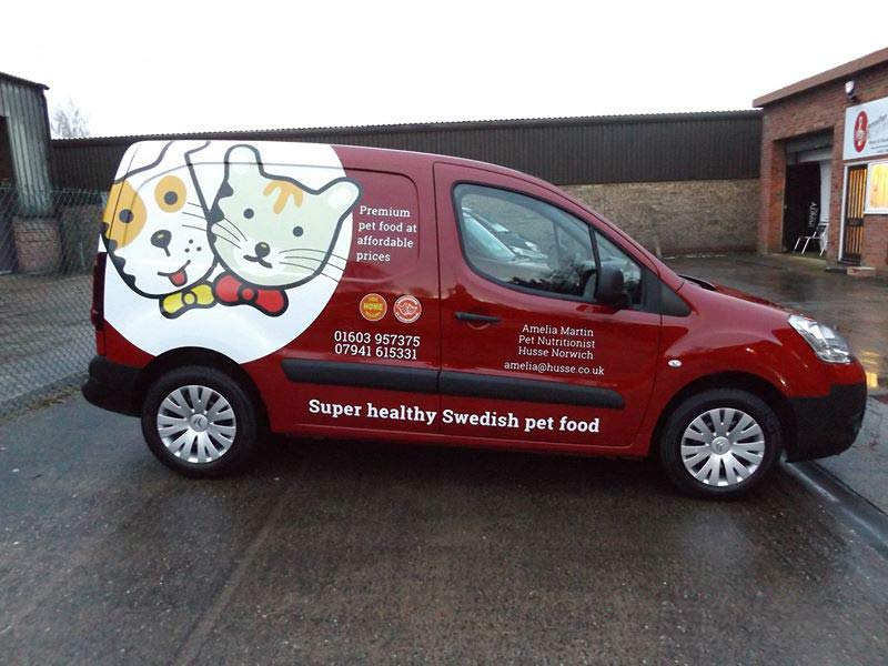 Part wrap for pet food company