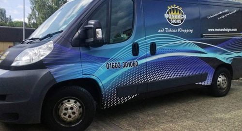 Monarch Signs van full wrap