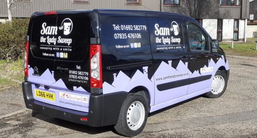 Monarch Signs Vehicle Graphics - Chimney sweep