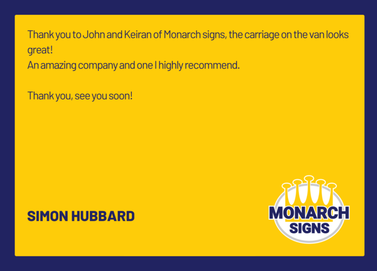 NEW - Monarch Signs - Testimonials